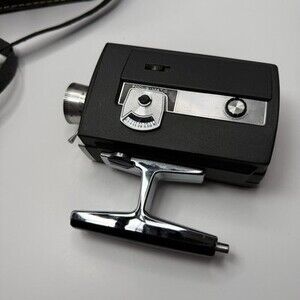 VTG Bell & Howell 435 Focus-Matic Autoload 8mm Movie Camera Leather Case UNTESTE